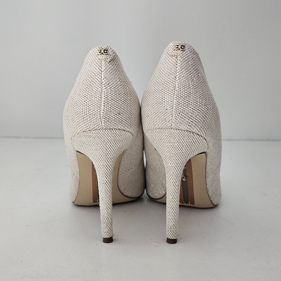 Sam Edelman Harriett Ivory Multi Pointed Toe Slip On Stiletto Heel Fashion Pump - Picture 6 of 7